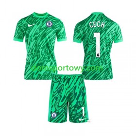 Koszulka Chelsea CECH 1 Bramkarska Dziecięcy Trzeci Koszulki Piłkarskie 2024-2025 Krótki Rękaw